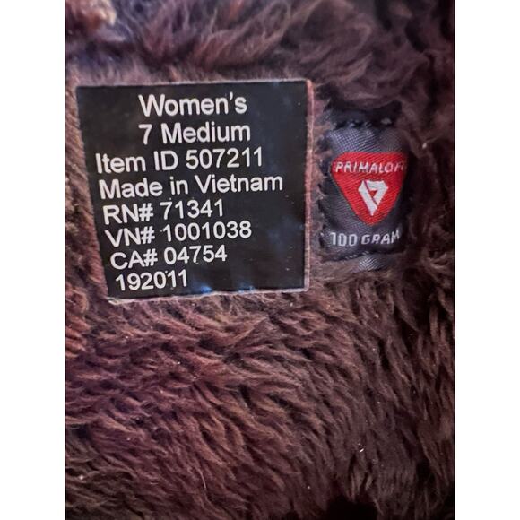 LL BEAN BROWN LEATHER TEK 2.5 WATERPROOF PRIMALOFT LINED FULL ZIP TALL BOOT 7 M - Picture 7 of 8